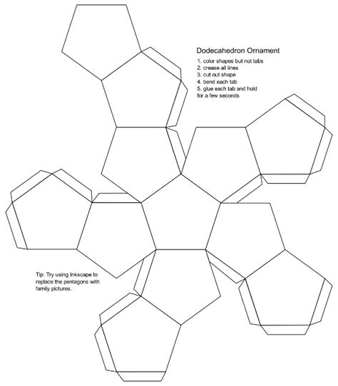 Dodecahedron Template Printable